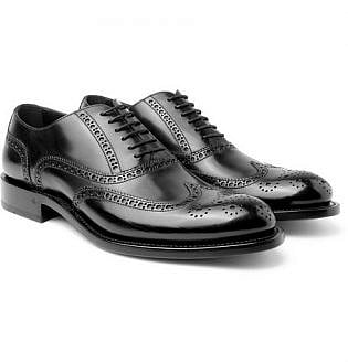 Algy Polished Leather Wingtip Brogues