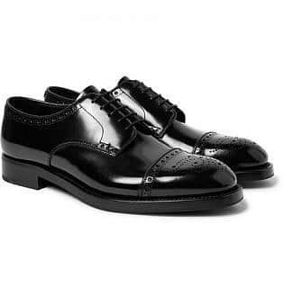 Cap Toe Spazzolato Leather Brogues