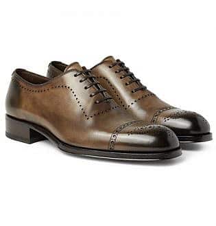 Edgar Burnished Leather Oxford Brogues