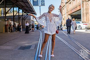 Sarah Ellen wears the Gypsy Eyes Playsuit Sarah Ellen