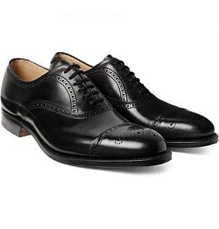 brogue toe cap shoes