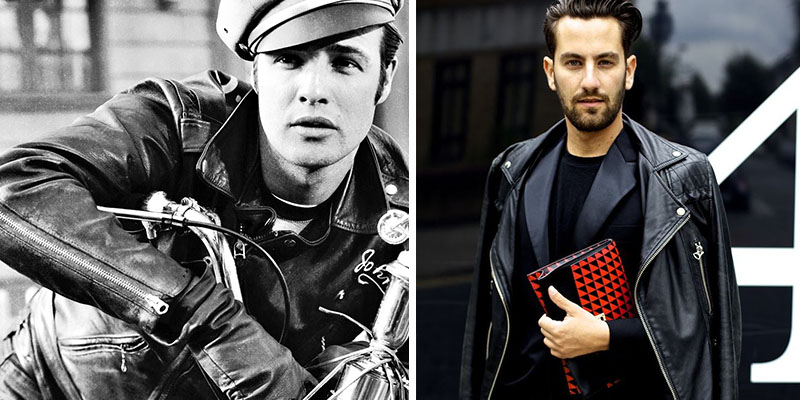 Biker Jacket leather men trend 2015