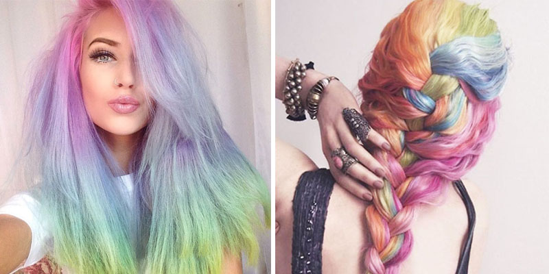 rainbow hair trend