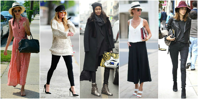 casual outfit with hat