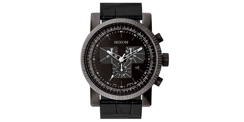 Nixon Magnacon II Chronograph Black Horween Gator