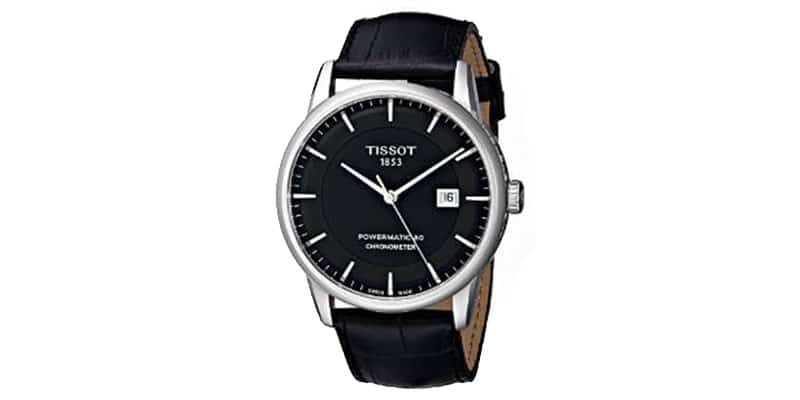 Trissot Men’s T0864081605100 Luxury Analog Display Swiss Automatic Black Watch