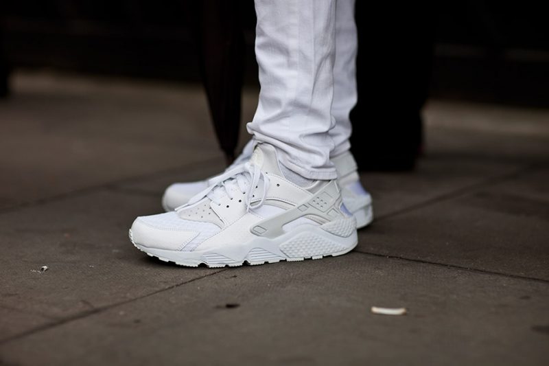 huarache white mens outfit