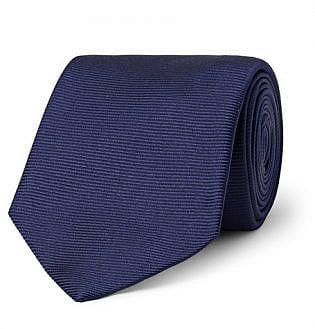 8cm Ribbed Silk Tie