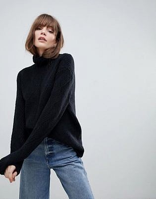 Asos Design Pullover mit Rollkragen Rollkragen