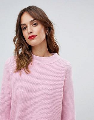 Boss Casual Rosa Klassischer Pullover