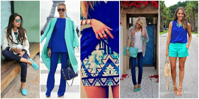 Cobalt Blue and Turquoise Colour Combinations