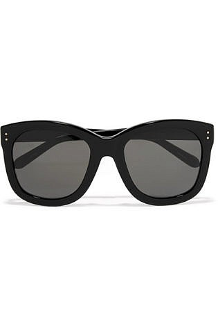Linda Farrow Oversized Square Frame Acetate Sunglasses