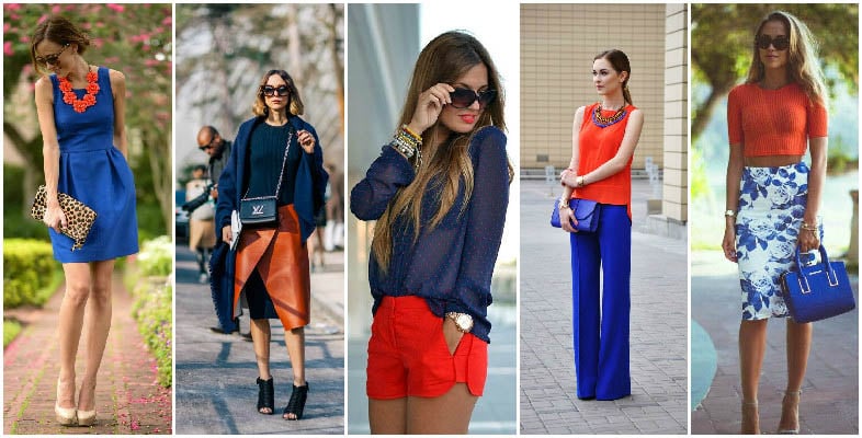 Orange and Blue Colour Combinations