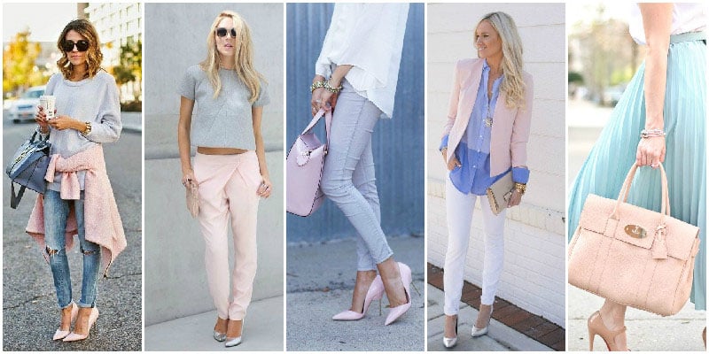 Soft blue and pink Colour Combinations