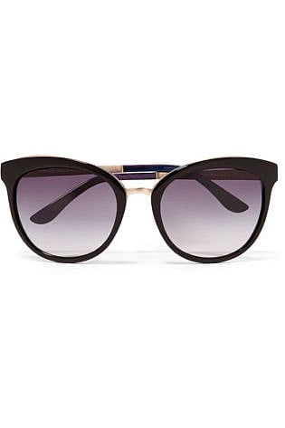 Tom Ford Cat Eye Acetate And Gold Tone Sunglasses