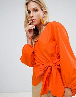 Orange Dress Coat