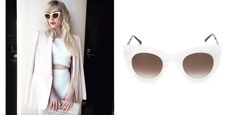 White Frame Sunglasses
