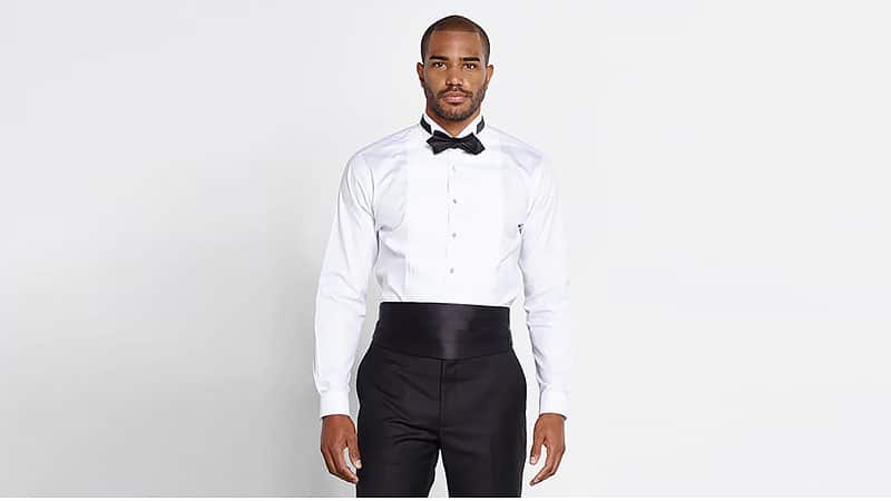 black and white formal dress for man