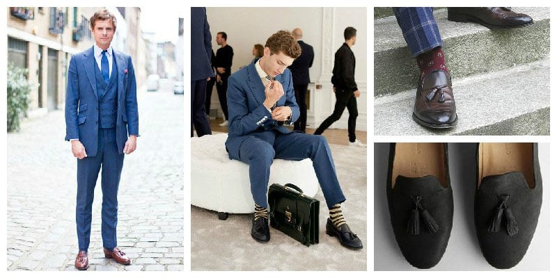 Loafers and sales socks men