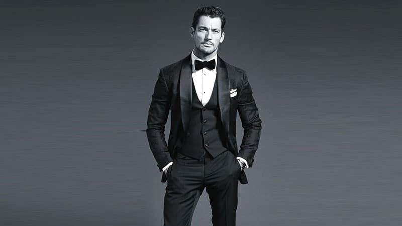 Waistcoat black tie