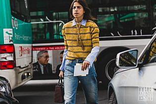 Leandra Medine Paris Fashion Week Street Style