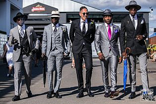 Button Brothers & Graeme Lewsey Derby Day Street Style