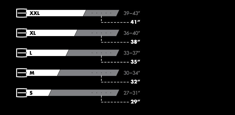 Mens Belt Size Chart