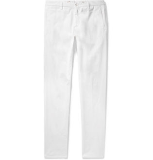 Noah Garment Dyed Stretch Cotton Chinos