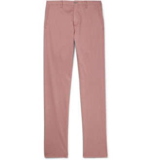Noah Slim Fit Garment Dyed Cotton Blend Chinos