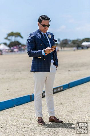 Photo by <a href="https://www.thetrendspotter.net/about"rel="nofollow" target="_blank">Colin Gold</a> Best Street Style Portsea Polo 2016