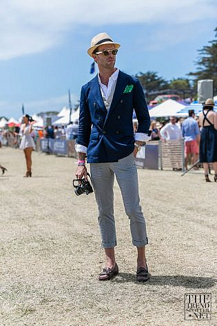 Photo by <a href="https://www.thetrendspotter.net/about"rel="nofollow" target="_blank">Colin Gold</a> Best Street Style Portsea Polo 2016