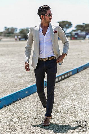 Photo by <a href="https://www.thetrendspotter.net/about"rel="nofollow" target="_blank">Colin Gold</a> Best Street Style Portsea Polo 2016