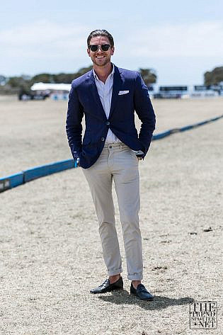 Photo by <a href="https://www.thetrendspotter.net/about"rel="nofollow" target="_blank">Colin Gold</a> Best Street Style Portsea Polo 2016
