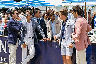 Photo by <a href="https://www.thetrendspotter.net/about"rel="nofollow" target="_blank">Colin Gold</a> Best Street Style Portsea Polo 2016