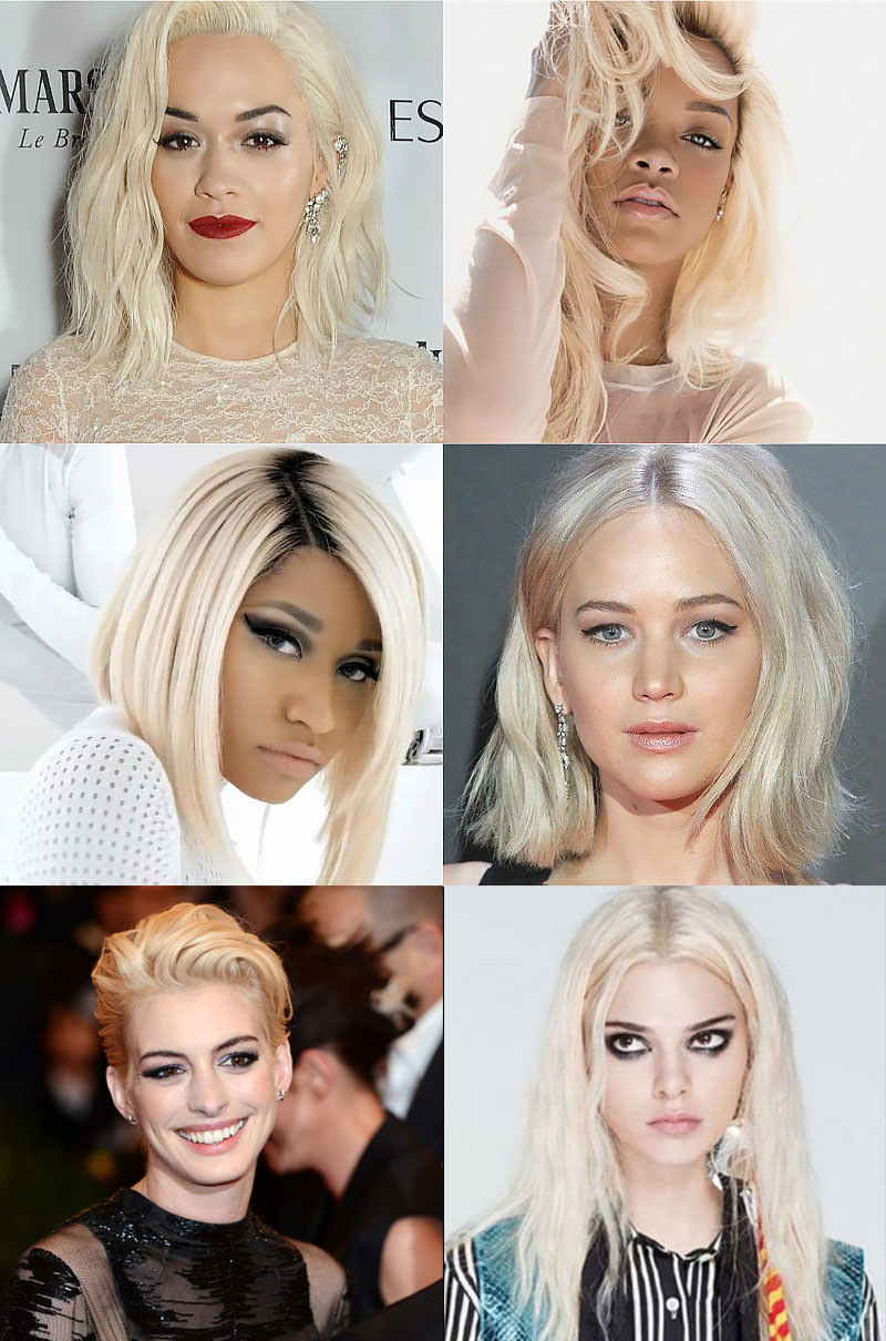 Celebrity Platinum Hair