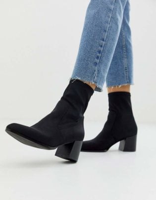 Asos Design Asos Design Rosie Neoprene Sock Boots In Black