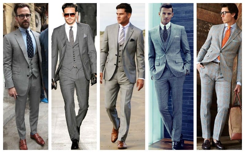 grey formal wear