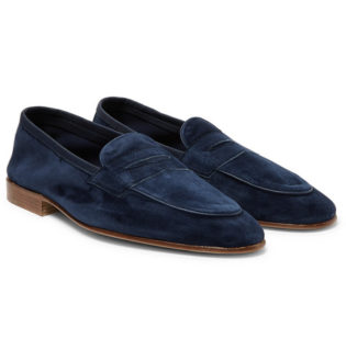 suede dress loafers