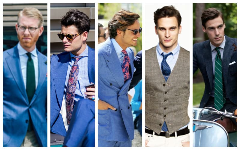 Suit and shirt colour combinations