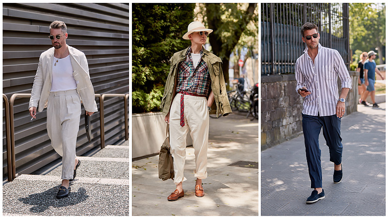 Men's outfits online with loafers