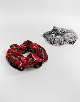 Aldo Wigosa 2 Pack Scrunchies In Plaids