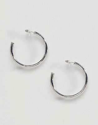 Asos Design Large Thick Hoop Earrings