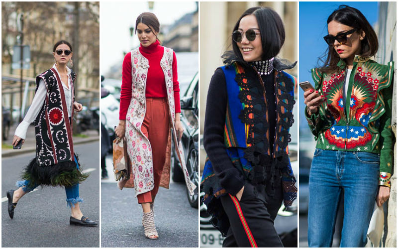 Folk-Art Vests and Jackets Collage