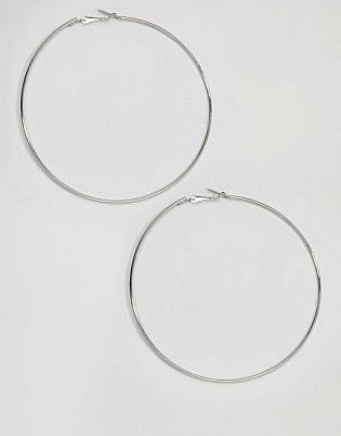 Liars and Lovers Extra Large Fine Silver Hoop Earrings