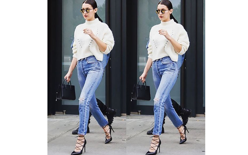 Bella Hadid Mom-Jeans