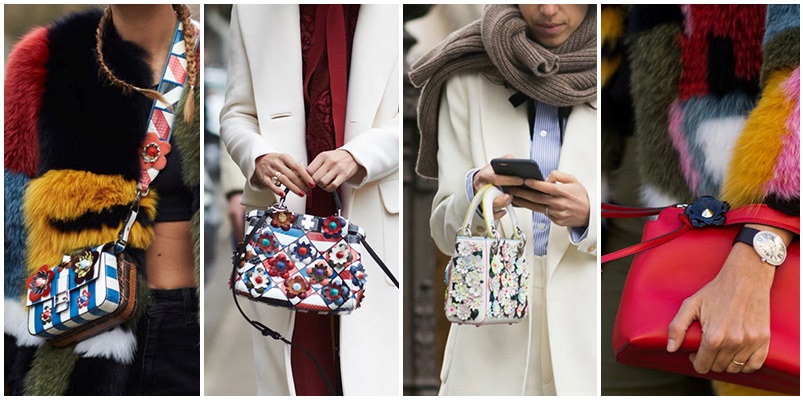 Floral Detail Bags