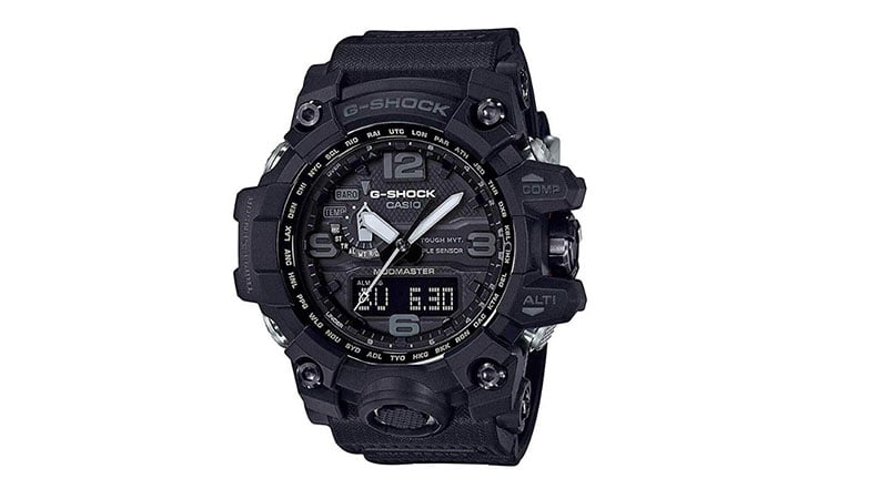 Men's Casio G Shock Master Of G Mudmaster Triple Sensor Black Watch Gwg1000 1a1