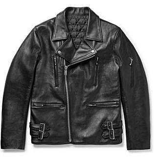 Slim Fit Leather Biker Jacket