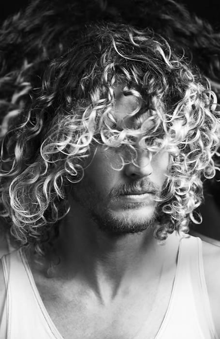 Beach Curly Men Hair