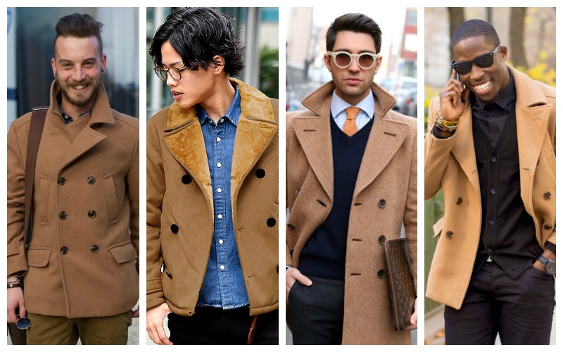 CAMEL PEA COAT